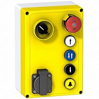 Кнопочный пост Harmony XALF, 5 кнопок, 1 переключатель | код. XALFP6003E | Schneider Electric